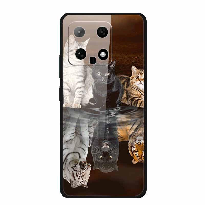 Xiaomi 14 Phone Case: Colorful Butterfly Design, Tempered Glass, Creative Style, Hot Seller