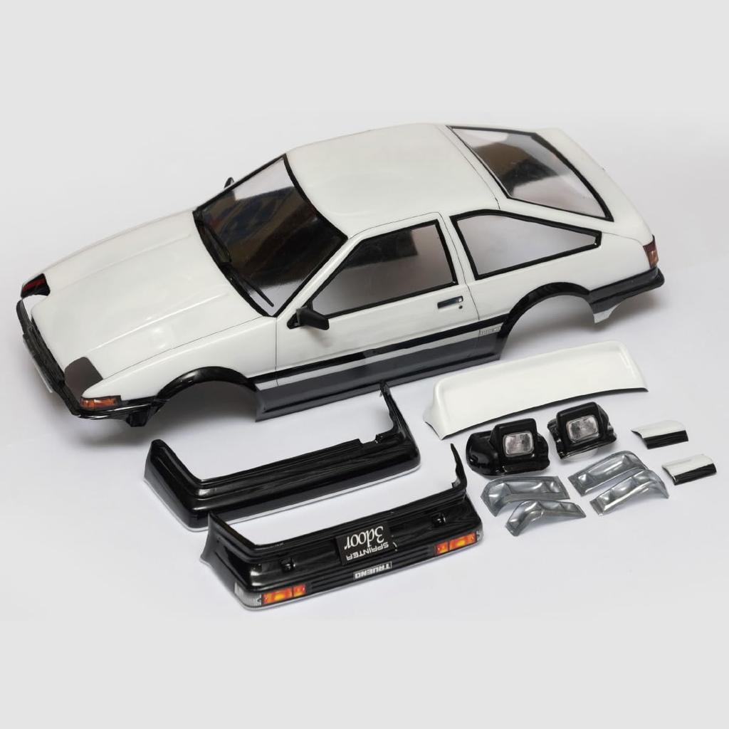 1/10 AE86 Trueno M Chassis Body Unpainted