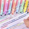Jin Wannian 12-Color Erasable Double-Ended Fluorescent & Highlighting Pens Set