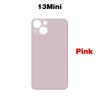For iPhone 13 Mini Pro Max Big Camera Hole Phone Back Glass Battery Cover Rear Glass Panel Housing Chassis Add 3M Adhesive