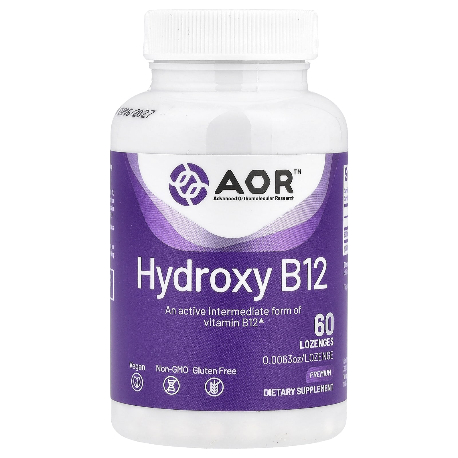 

Hydroxy B12, 1Mg, 60 Lozenges