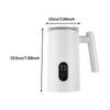 4 In 1 Milk Frother Cappuccinos Auto Shut Off Soft Foam Maker Large Capacity Black