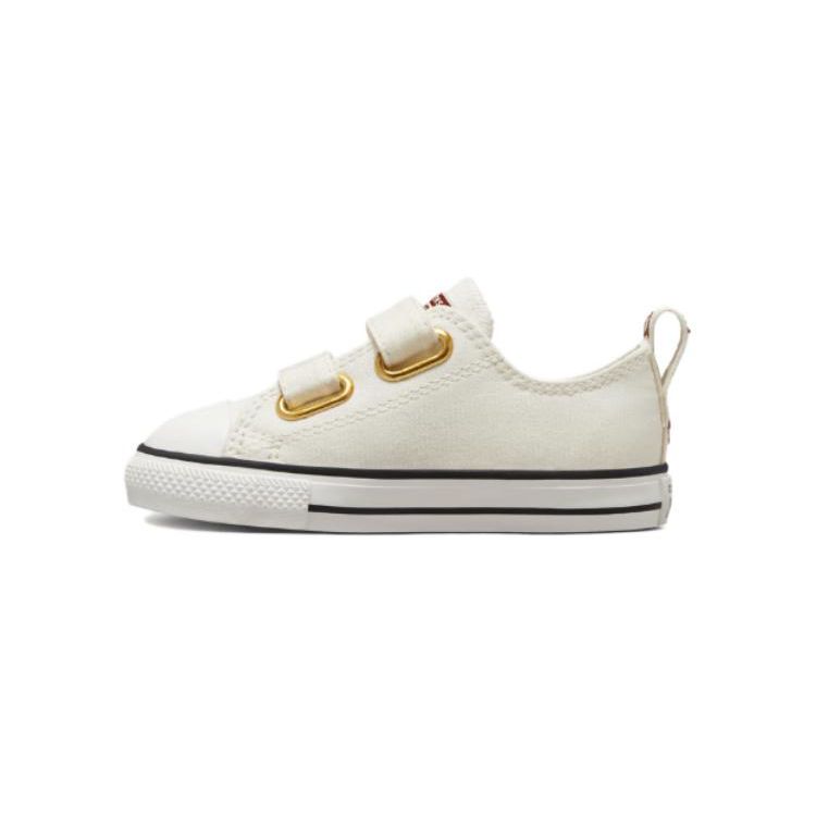 

Converse Ctas 2V Ox Durable Breathable Low-Top Walking Shoes Baby sneaker Beige A04952C 18