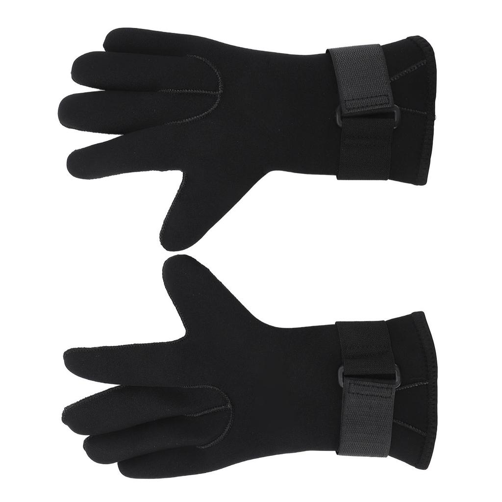 2 Pcs Diving Gloves 5MM Comfortable Non Slip Thickened Warm Wear Resistant Handguard Diving Gloves