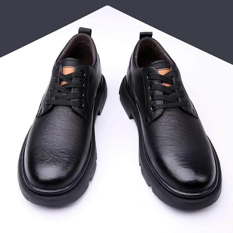 WAERTA 6cm Internal Increased Men Quality Casual Business Genuine Leather Shoes Invisible High Heel Office Formal Elevator Shoes