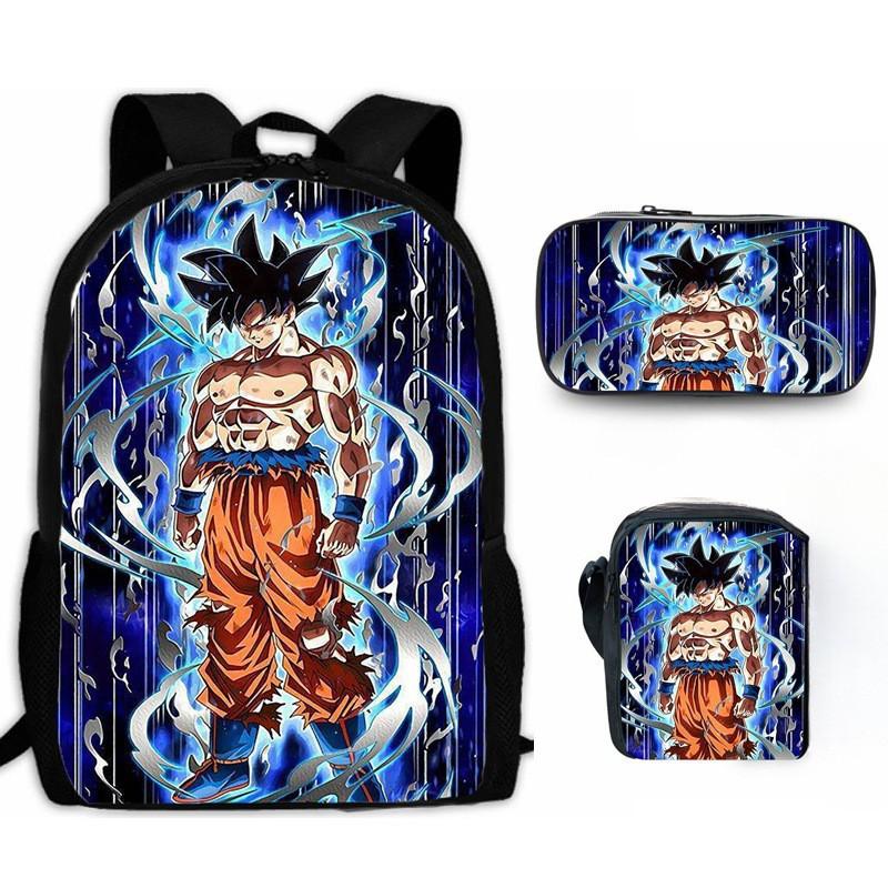 Dragon Ball Z Backpack Set With Waterproof Oxford Cloth For School Kids
