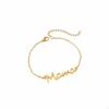 Mama Letter Bracelet Stainless Steel Word Light Luxury Wrist Jewelry for Moms,