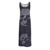 Women Fashion Halloween  Print Party Sleeveless Pullover Patry Dress