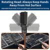 Electric Grill Cleaning Brush Rotary BBQ Cleaner Tool 3-Speed 2600mAh Cordless Rechargeable Adjustable Angle Gifts for Men/Dad