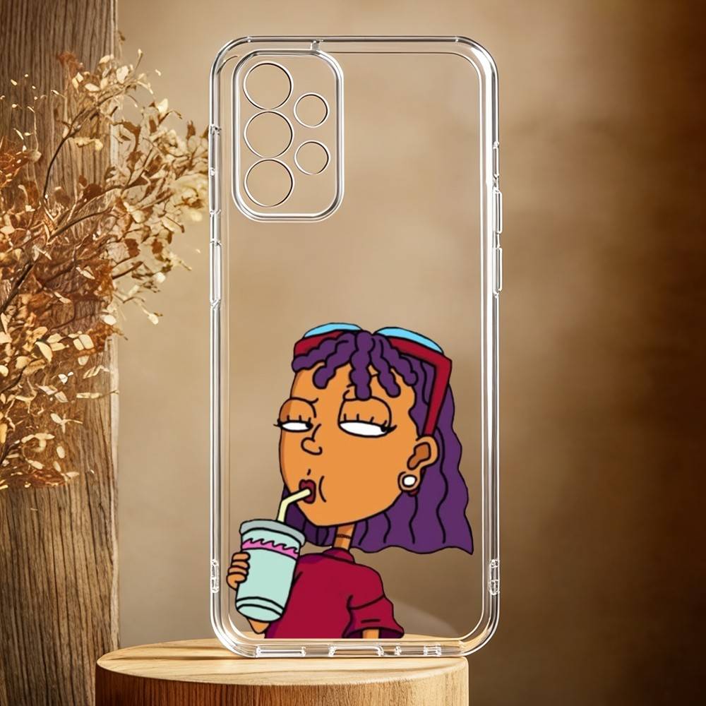 

Funny Cartoon R-Rugrats Phone Case For Samsung Galaxy A71,A70,A52,A51,A40,A30 Transparent Cover Samsung a70