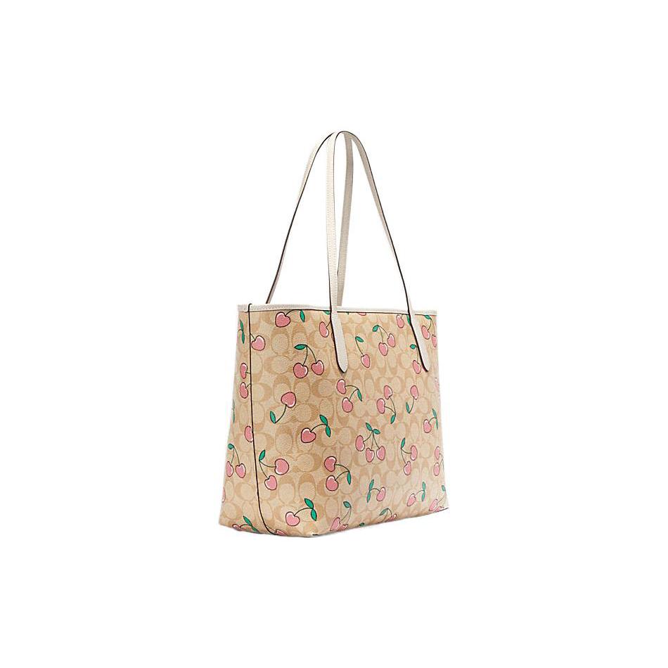 COACH City Artificial Leather Tote Bag, Shopping Bag, Shoulder Bag, Handbag Large Women's Khaki CF444-IMOT4