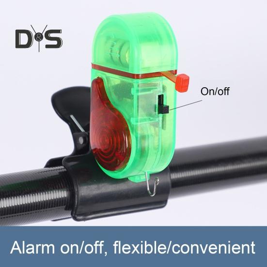 2Pcs Fishing Bite Alarm Lamp with Clip Night Fishing Rod Alert Light Electronic Bite Indicator Strike Sensor LED Lamp Sea Fishing Accessories