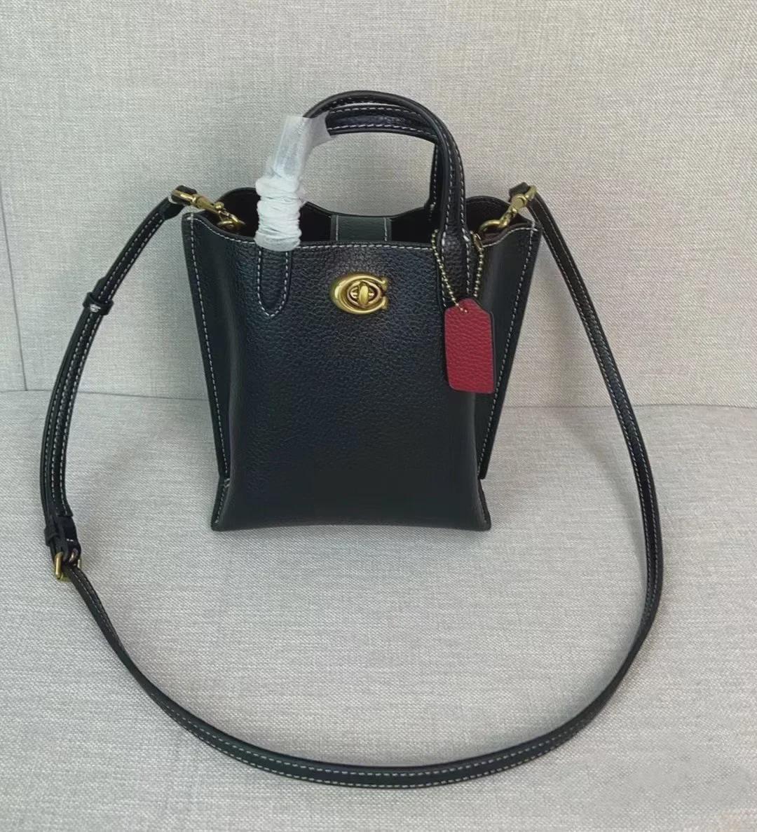 

Сумка-тоут Wallow16 Retro с цветочным логотипом и через плечо 2024 года 16cm x 19cm чёрный