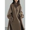 Women's Hepburn Style Mid-Length Woolen Coat - 2025 Winter Collection, Thickened and Stylish.