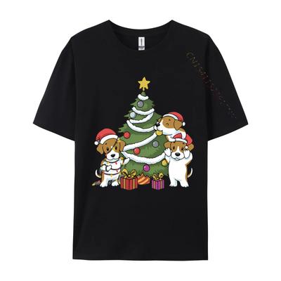 Beagle Christmas Tree Decoration Funny Tshirt Men T Shirts Funny Print T Shirts Man Plus Size Tops Brand Tshirt