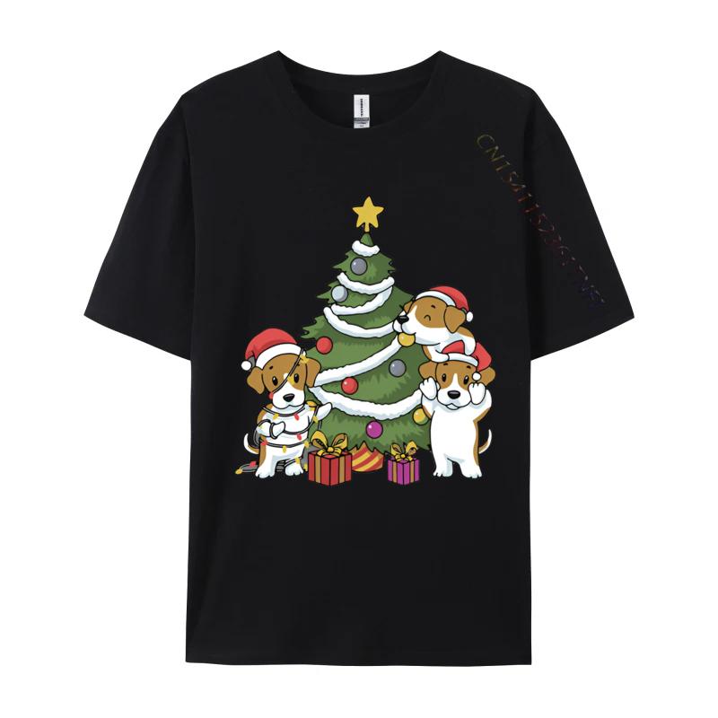 Beagle Christmas Tree Decoration Funny Tshirt Unisex T Shirts Funny Print T Shirts Unisex Plus Size Tops Brand Tshirt