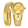 Snake Shape Diamond Watch For Women Luxury  Ladies Gold Watch Analog Quartz Unique Watch