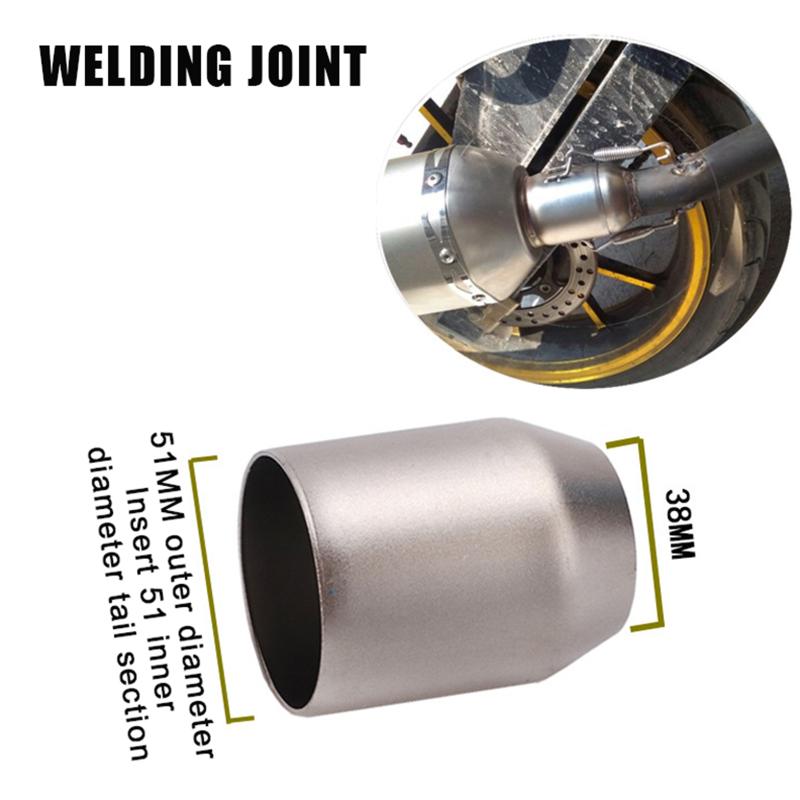 Adaptor Reductor Convertor Orificiu Țeavă Eșapament Motocicletă Universală Diametru Interior 60Mm La 51Mm Conector Tobă Eșapament