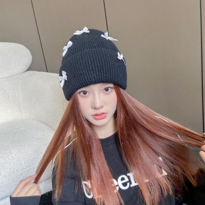 Women Skull Hat for Teens Girls Boys Pink Photo Props Knitted Winter Hat Skull Costume Props Skull Cap