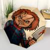 1pc Chucky's Father's Day Automatic Opening and Closing Umbrella, Lightweight 3-Fold, With Cute Cartoon Characters, Suitable for Home, Outdoor and Dai