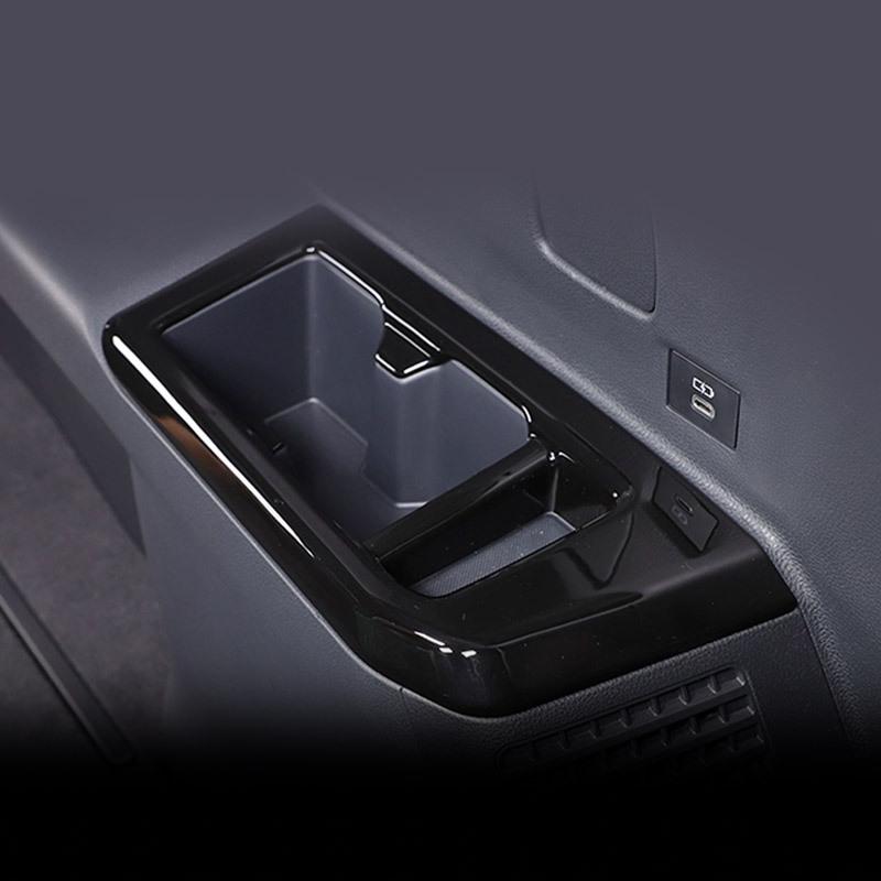 Vtear Rear Seat Cup Holder Protective Cover Decoration Car Interior Accessory For Toyota Land Cruiser 250 Prado LC250 2024-2025