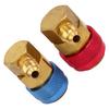 2 Pcs AC Quick Coupler Connector Manifold Fluoride Converter Adapter for R134a System Car