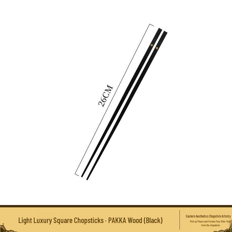 Japanese Light Luxury Rosewood Chopstick Set for One - Lacquer-Free & Wax-Free