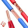 Copper Connecting Tube Wire Joint Terminal Small GT Copper Crimp Connector Cable Ferrule Lug Tube Electrical Wire Connector Kit