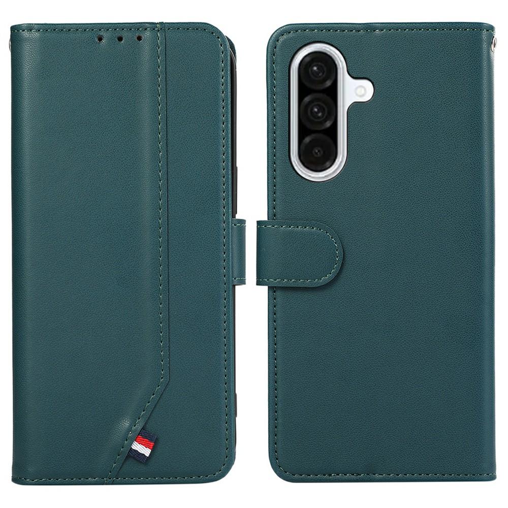 

Для Samsung Galaxy A56 5G Чехол Блокировка RFID Откидная Кожаная Обложка для Телефона Green