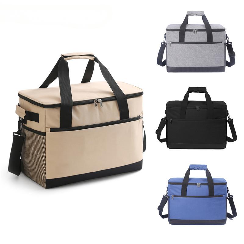 Large Capacity Insulated Collapsible Cooler Bag Portable Outdoor Travel Camping BBQ Picnic Lunch Box Cooling Bag for Family Part