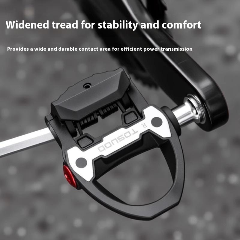 TOSUOD Professional Bicycle Pedal Lock Self-Locking for SPD System for Mountain Road Bike Riding Aluminum Alloy Material