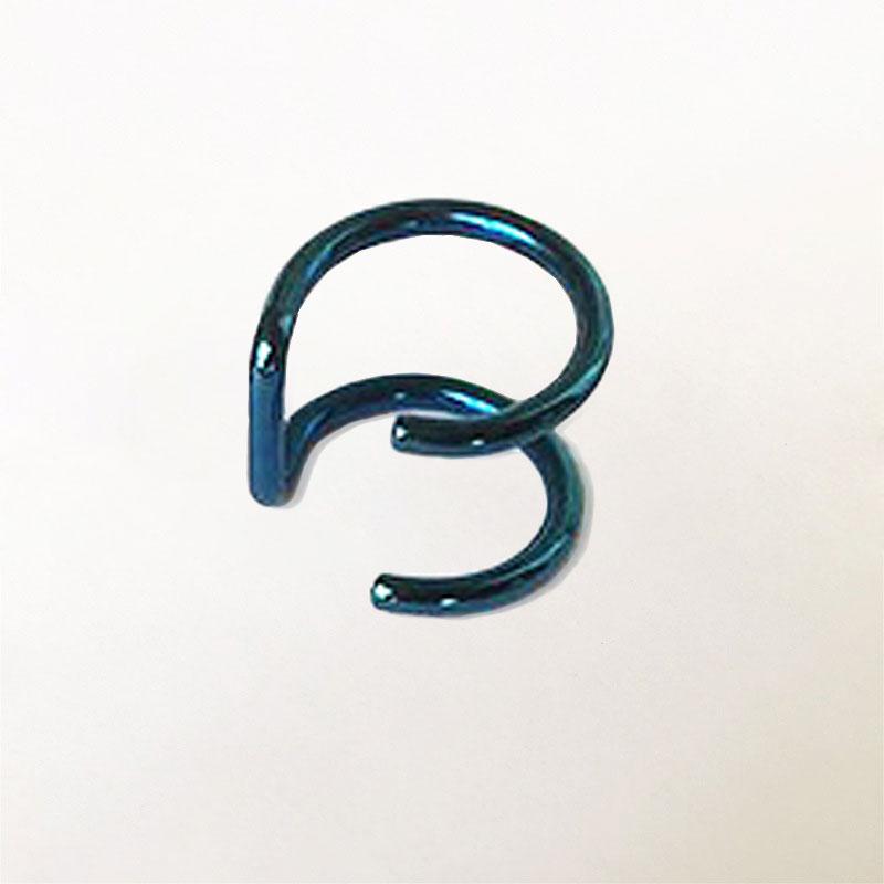 Stainless Steel 2-Row Fake Cartilage Ear Nose Lip Cuff Clip On Earrings Gift ADM