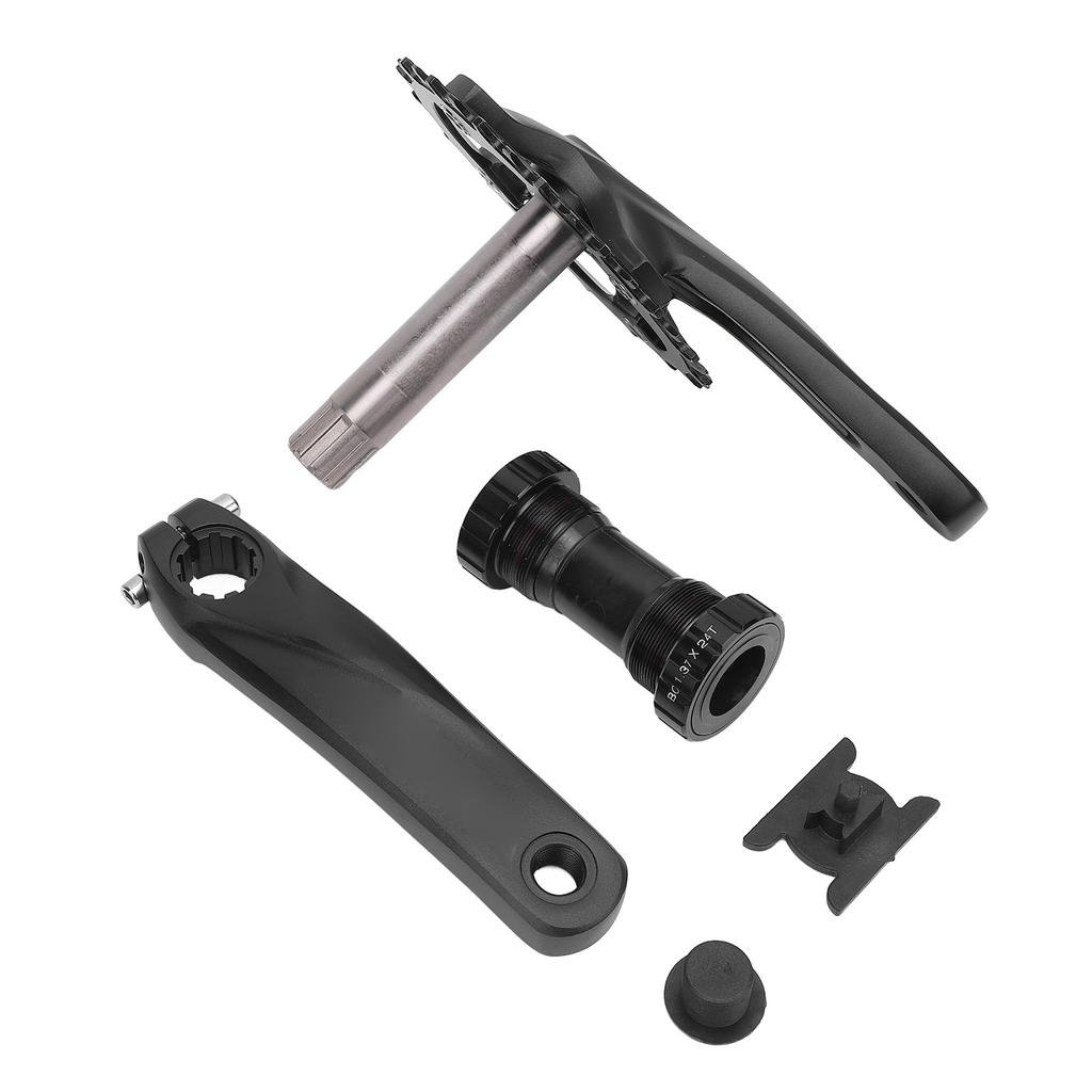 Kids Cycle Crankset with Bottom Bracket Hollow Integrated BCD104mm 34T Aluminum Alloy Cycle Chainrin