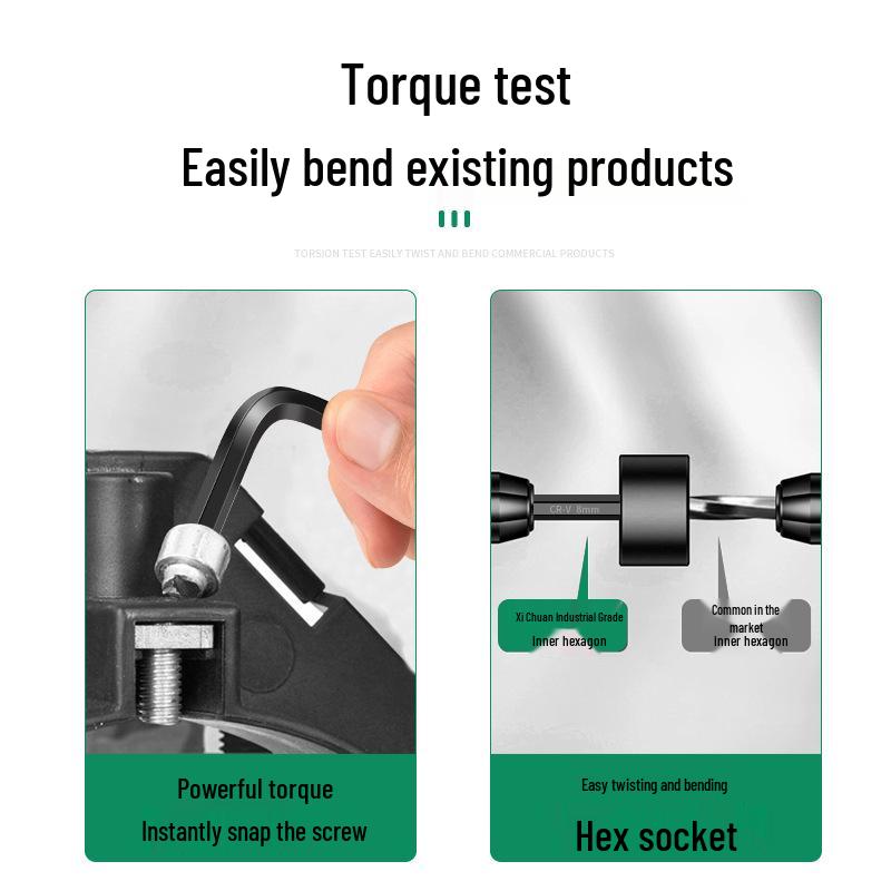 Hexagon Screwdriver and Wrench Set with Extended 6-Point Design