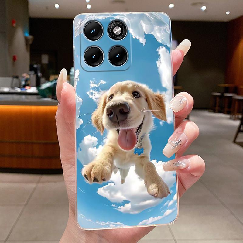 Casing For Motorola Edge 70 Fusion Luxury Dragon Cute Cool Boys Girls Soft Silicone Phone Case Back Cover Transparent TPU Shell