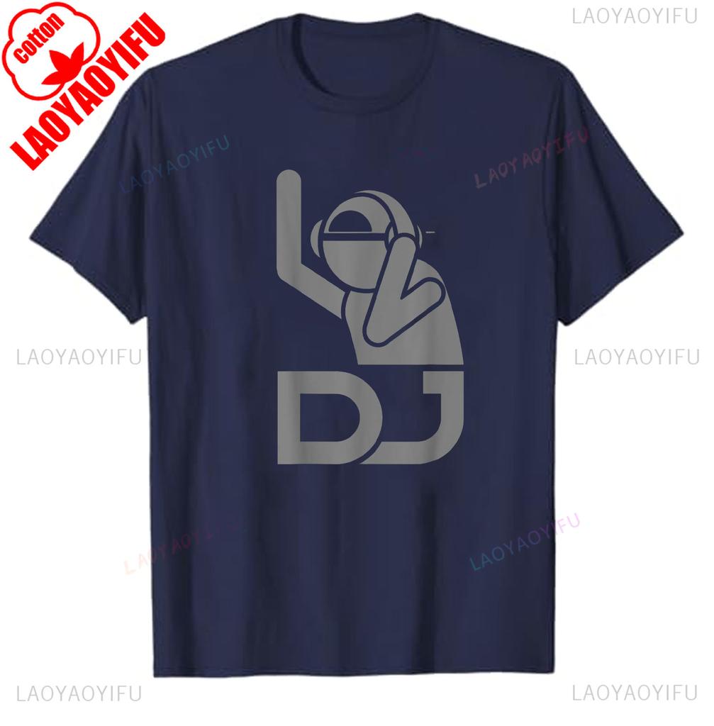 Cool DJ Art for Unisex Teen Boys Disc Jockey Music Producer DJ T-Shirt 90s Graphic T Shirts Casual Style Retro Short Sleeve Tops