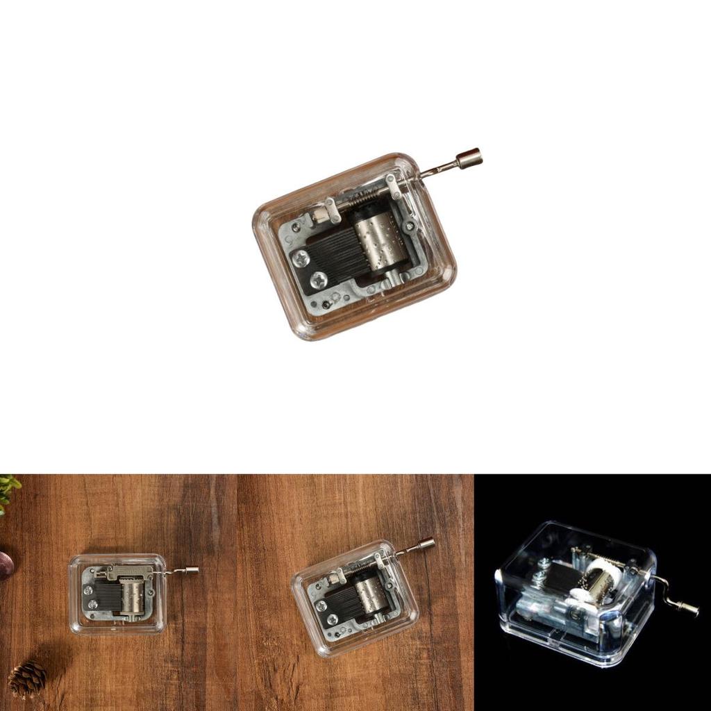 Minimalistische Acryl-Musikbox DIY-Spielzeug für Schüler und als Weihnachtsgeschenk