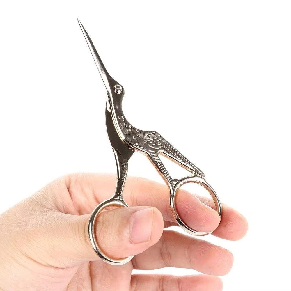 Professional Tool Bird Shape Nail Art Shears Stainless Steel Precision Vintage Cutters Tailor Shears Handmade Crafts