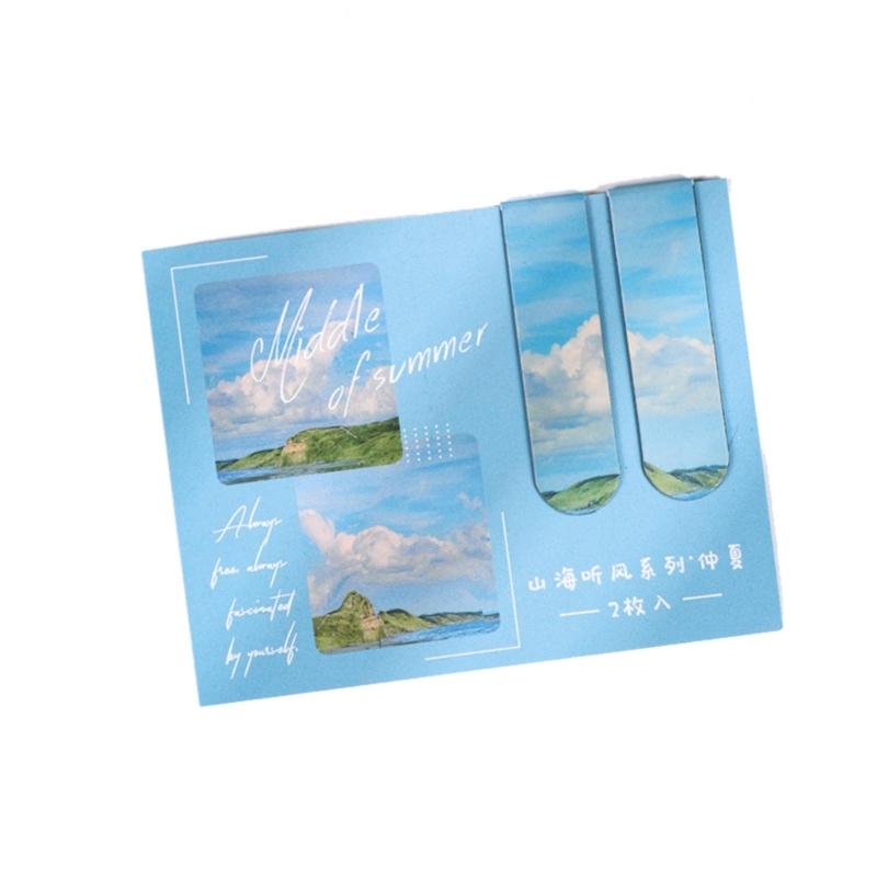 Chinoiserie Book Markers Literary Pattern Bookmarks Page Marker Magnetic Magnetic Page Clips School Office Supplies