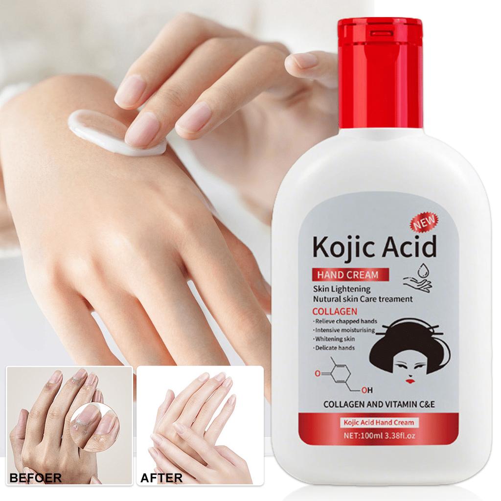 Portable Kojic Acid Hand Cream for Deep Moisturizing Hydration & Nourishment Travel-Friendly Skincare