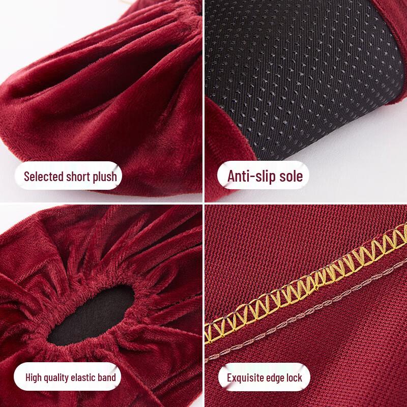 JingJingRS Wielorazowe Welurowe Pokrowce na Buty Indoor