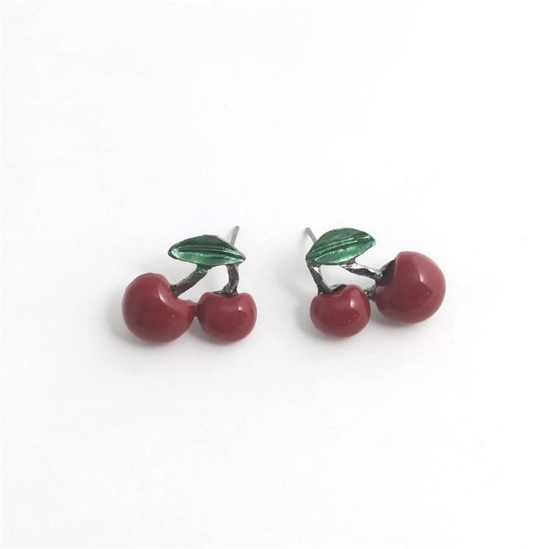 Cherry set Ornaments Pendants Earrings Necklace and earring set Necklaces for women Necklace
