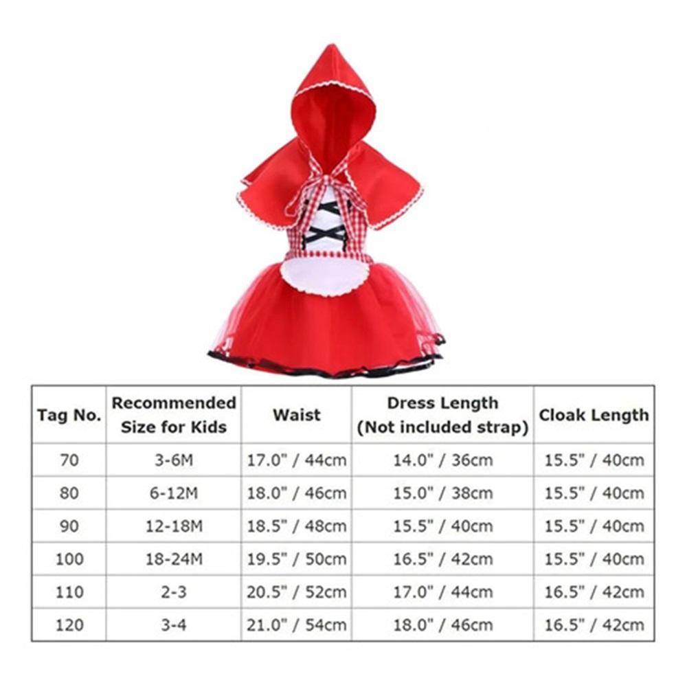 - Halloween Bonnet Costume For Girls, Red