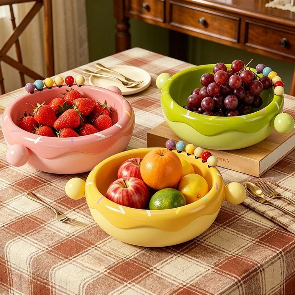 Plastic Fruit Serveerschaal Grote Capaciteit Snack Opbergbakje Woonkamer