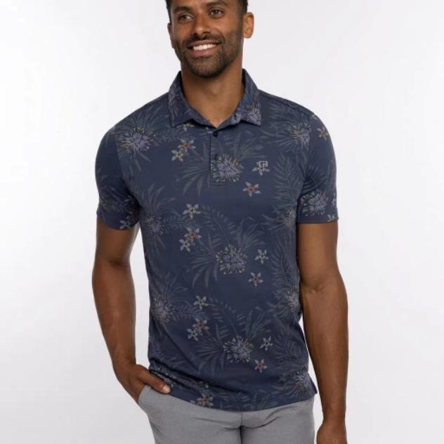 Men's Camouflage Patchwork Short Sleeve Polo, Casual Trendy Top