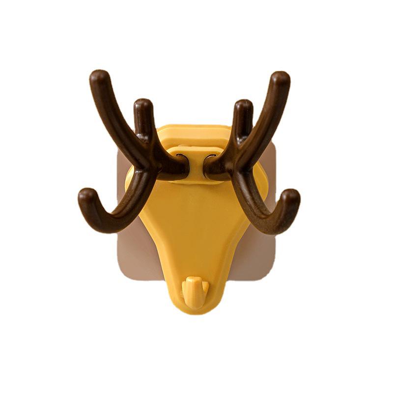 Multifunctional Antler Adhesive Hook: Creative Wall-Mounted Decor for Living Room, Bedroom, Coats & Hats