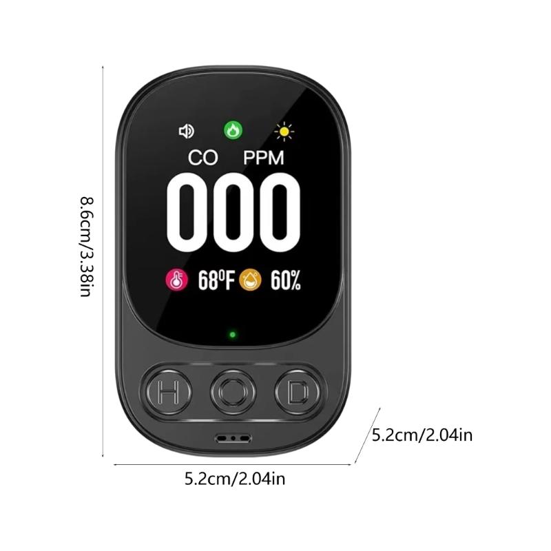 652F Fast Read Carbon Monoxide Detectors with Environmental Sensors Power Wall Unit for Household Hotel Application