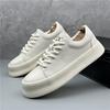 Fashion Fashion Designer New Men's White Black Lace Up Platform Height Increasing Causal Shoes Flats Moccasins Sports Walking Sneakers