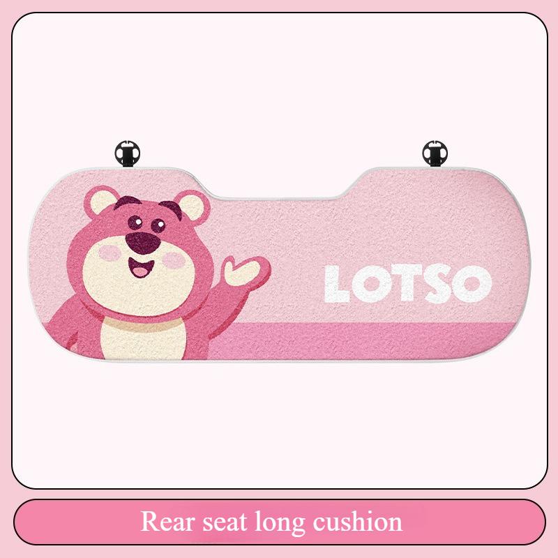 Lotso Mickey Winter Plush Car Seat Cushion Cover Warm Four Seasons Universal Automotive Seat Cover Seat Accessories