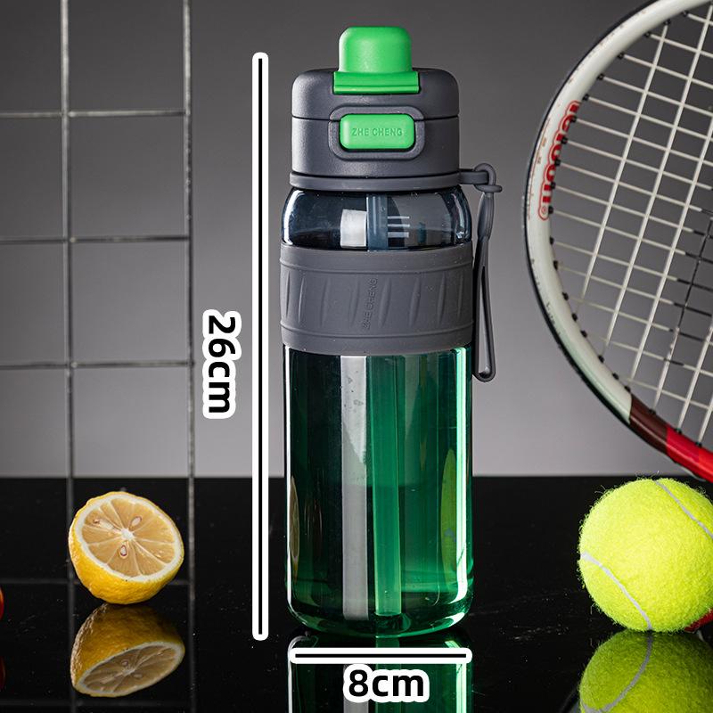 Water bottle High value double drink plastic cup Large capacity sports water cup Portable rope bouncing cup Fitness kettle